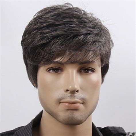 male short black wig|men's lace front wigs cheap.